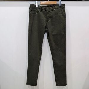 AG ADRIANO GOLDSCHMIED | Women's Olive Abbey Mid-Rise Super Skinny Ankle Jeans